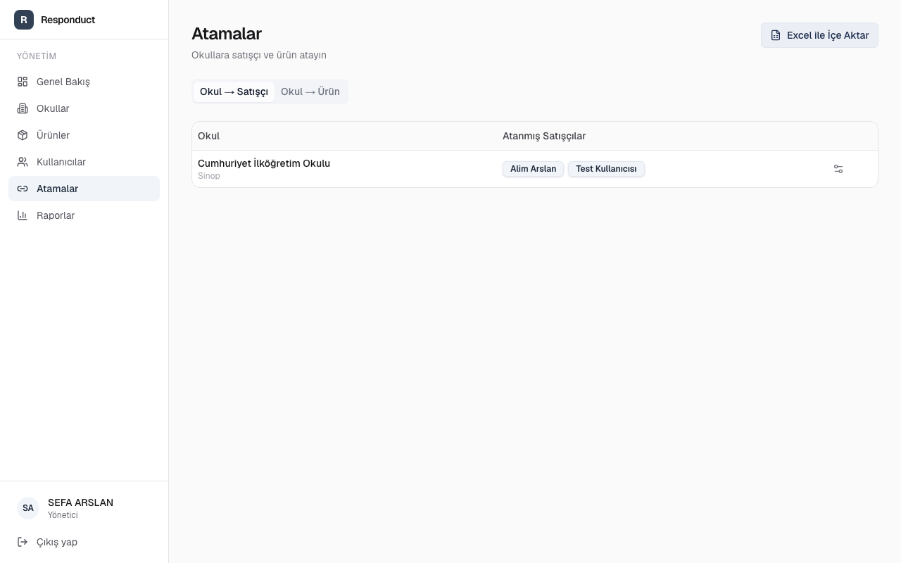Atama ekranı