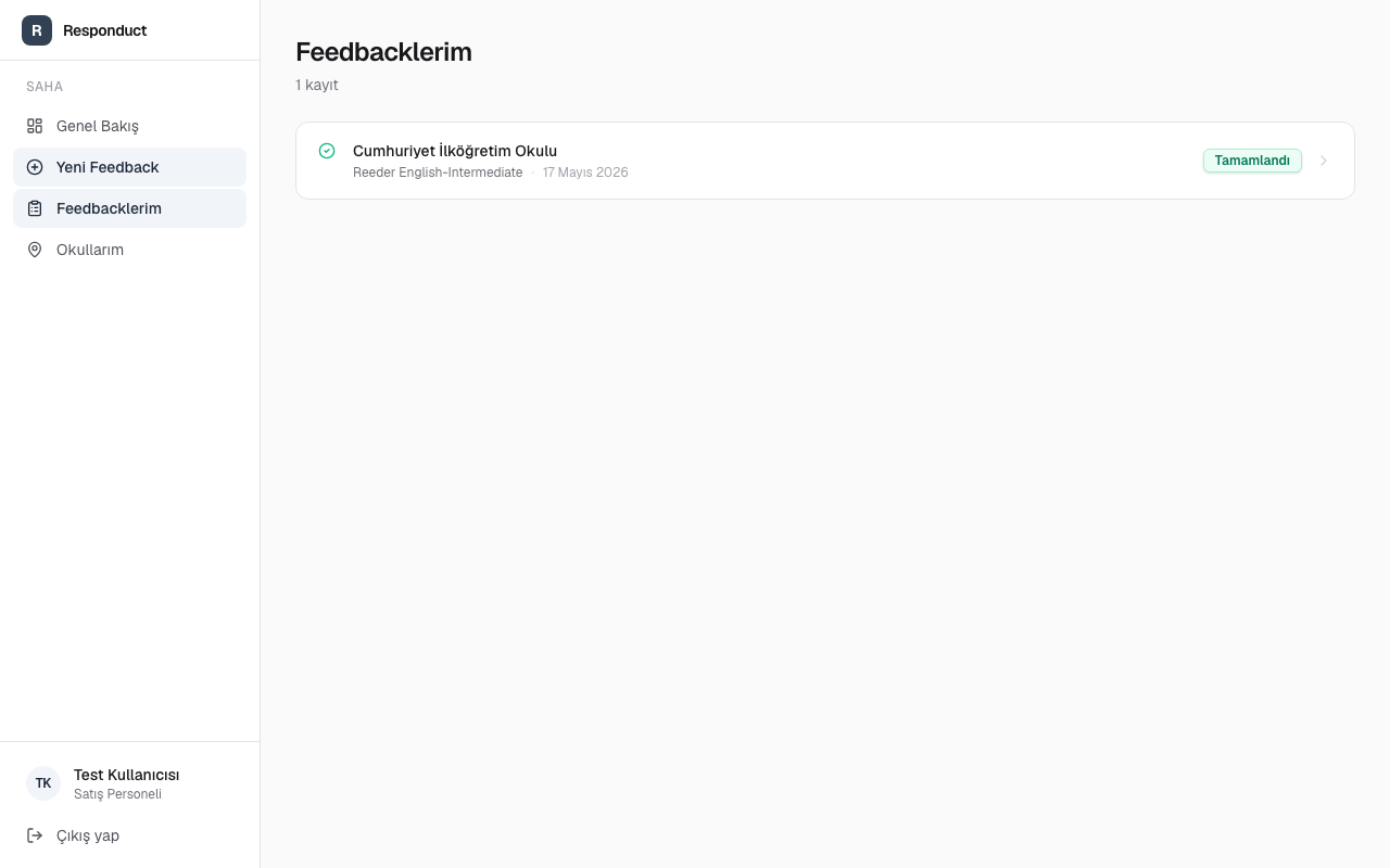 Feedbacklerim